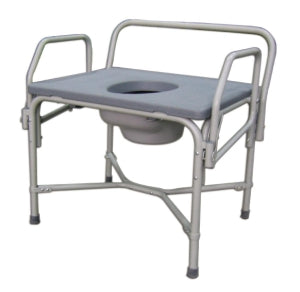 Medline Bariatric Drop-Arm Commode - Bariatric Drop-Arm Commode, 850 lb. Weight Capacity - MDS89668XW
