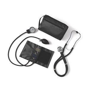 Medline Compli-Mates Sprague Rappaport Combination Kits - Sphygmomanometer / Sprague Rappaport Stethoscope Combo Kit, Black - MDS9125