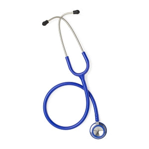 Medline Elite Stainless Steel Stethoscope - Elite Adult Stainless Steel Stethoscope, Blue - MDS92270