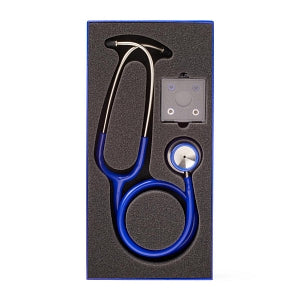 Medline Elite Stainless Steel Stethoscope - Elite Adult Stainless Steel Stethoscope, Blue - MDS92270