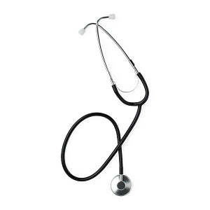 Medline Single-Head Stethoscope - Single-Head Stethoscope, Black - MDS926101