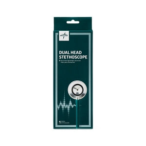 Medline Dual-Head Stethoscopes - Dual-Head Stethoscope, Hunter Green - MDS926207