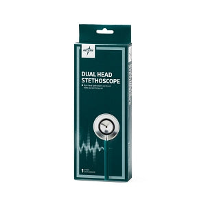 Medline Dual-Head Stethoscopes - Dual-Head Stethoscope, Hunter Green - MDS926207