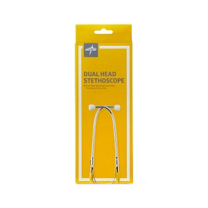 Medline Dual-Head Stethoscopes - Dual-Head Stethoscope, Yellow - MDS926208