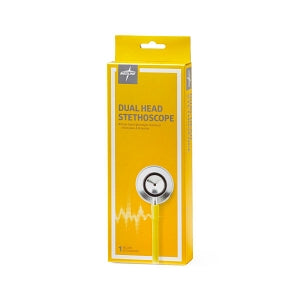 Medline Dual-Head Stethoscopes - Dual-Head Stethoscope, Yellow - MDS926208