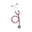 Medline Synergy Dual-Frequency Stethoscopes - Synergy Dual-Frequency Stethoscope, Burgundy - MDS926504