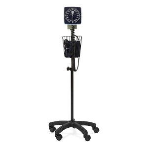 Medline Mobile Aneroid Blood Pressure Monitor - Mobile Aneroid Sphygmomanometer with Adult Cuff - MDS9407