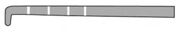 Medline Arthroscopic Probe Hook - PROBE, ARTH, HOOK, GRAD, TRIA HNDL, 3MM, 240MM - MDS9911152