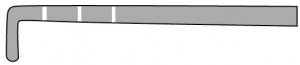 Medline Arthroscopic Probe Hook - HOOK, PROBE, ARTH, GRADUATED, 5MM, 240MM - MDS9911153