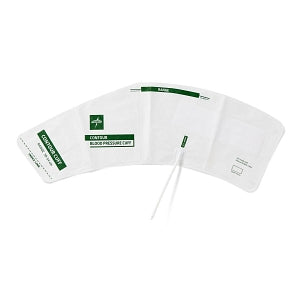 Medline Bariatric Contour Blood Pressure Cuffs - Disposable Bariatric Curve Single-Tube Blood Pressure Cuff - MDS9914BC
