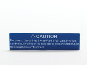 Medline Hemo-Force DVT Pump Parts and Accessories - Caution Label for Hemo-Force DVT Pumps - MDSAL204230