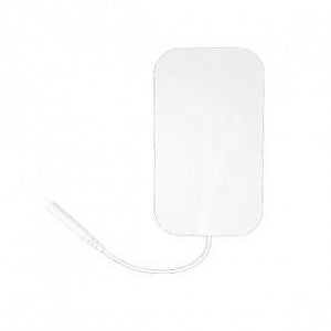Compass Health Reusable Electrodes - Rectangle White Foam Electrodes, 2" x 3.5", 4/Pack - EF2035WF2