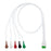 Medline Disposable ECG Leadwires - LEADWIRE, DISP, 5-LEAD, SNAP, STANDARD - MDSLWS501