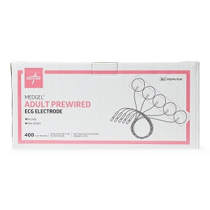 Medline Adult Prewired ECG Electrodes - 5-Lead Prewired Radiotranslucent Foam Electrode - MDSM61155R