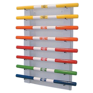 Fabrication Enterprises CanDo Weight Bar Racks - RACK, WALL, HORIZONTAL, F/8 BARS - 10-1642