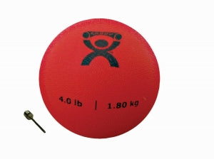 Fabrication Enterprises CanDo Soft Pliable Medicine Balls - MEDICINE BALL, PLIABLE, 4 LB, RED - 10-3172