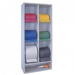Fabrication Enterprises CanDo Exercise Band Racks - CanDo BandRac Vertical Exercise Band Rack for 6 Rolls - 10-5101