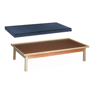 Fabrication Enterprises Mats for Raised Rim Platform Tables - Replacement Mat for Wooden Platform Table, 6' x 3' x 2", Navy - 15-2100-NAVY BLUE