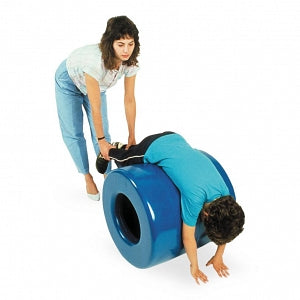 Fabrication Enterprises Barrel-Shaped Balance Rolls - Tumbleforms Barrel-Shaped Blue Balance Roll, 24" x 22" x 22" - 30-3040