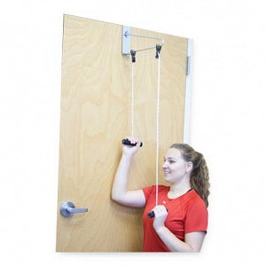 Fabrication Enterprises Over-the-Door Exercise Pulley Set - Over Door Pulley Exerciser Set - 50-1010