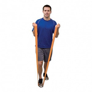 Fabrication Enterprises Premium Exercise Bands - Exercise Band, 25 yd., Orange, Light - 10-6482PL2