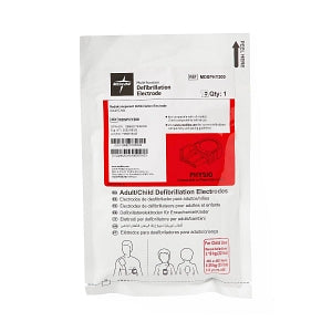 Medline Defibrillator Pads - Physio-Control Compatible Adult Radiotransparent Defibrillator Pad with Leads-In Packaging - MDSPHY200