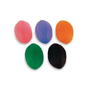 Medline Football-Shaped Hand Exercisers - Football-Shaped Hand Exerciser, Firm, Orange - MDSR014340