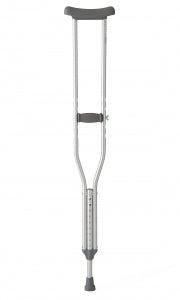 Medline Standard Aluminum Crutches - Guardian Aluminum Crutches with 300 lb. Capacity, Medium Adult - MDSV80535