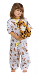 Medline Tired Tiger Pediatric Drawstring Waist Pajama Pants - Pediatric Pajama Pants, Tired Tiger Print, Size S - MDT011285S