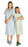 Medline Comfort-Knit Teen IV Patient Gowns - Comfort Knit Flame-Retardant IV Gown with Plastic Snaps, Teen, Blue, 12-15 Years - MDT011370IV