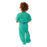 Medline Behavioral Health Apparel - Pediatric Pants with Elastic Strips, Green, Size XS - MDT011485BHXS