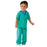Medline Behavioral Health Apparel - Pediatric Pants with Elastic Strips, Green, Size XS - MDT011485BHXS
