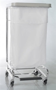Medline 200 Denier Nylon Hamper Bags - Nylon Hamper Bag with Chair Back, White, 24" x 36" - MDT021344