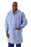 Medline Men's ResiStat Lab Coat with Pockets - Men's ResiStat Lab Coat, Light Blue, Size L - MDT046811L
