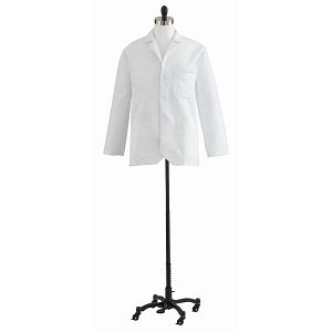 Medline Consultation Coats - Poplin 80% Polyester/20% Cotton Consultation Lab Coat, White, Size 58 - MDT10WHT58E