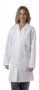 Medline Ladies' SilverTouch Staff Length Lab Coats - Women's Silvertouch Staff Lab Coat, Size 20 - MDT11WHTST20E