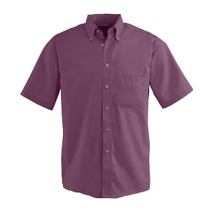 Edwards Garment Co Men's Short Sleeve Poplin Work Shirts - Men's Short-Sleeve Poplin Shirt, Wine, S - MDT1230631
