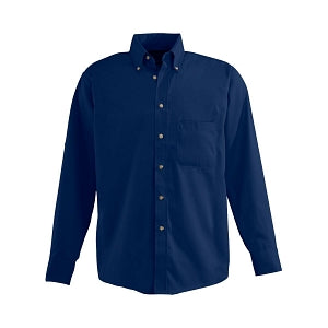 Edwards Garment Co Men's Long Sleeve Poplin Work Shirts - Men's Long Sleeve Poplin Shirt, Navy, Size XL - MDT1280074