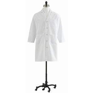 Medline Men's Full Length Lab Coats - Men's Full Length Lab Coat, White, 44T - MDT14WHT44TE