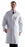 Medline Men's Premium Full Length Cotton Lab Coats - Men's Full-Length 100% Cotton Heavyweight Twill Lab Coat with Knot Buttons, White, Size 56 - MDT17WHT56