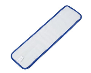Medline 18" Premium Microfiber Super Mops - 18" Premium Microfiber Mop with Round Corners, Blue with Dark Blue Banding - MDT217741