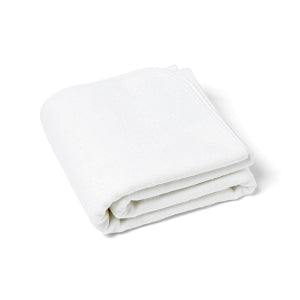 Medline Bleached 50/50 Blended Mattress Covers - Mattress Pad, Bleached, 50% Cotton/50% Polyester Blend, 36" x 80", 24/Case - MDT219339BB