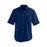 Edwards Garment Co Ladies' Short Sleeve Poplin Shirts - Women's Short Sleeve Poplin Shirt, Navy, Size 2XL - MDT5230075