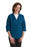 Medline Ladies Smock with Three-Quarter-Length Sleeves - Ladies Smock with 3/4 Length Sleeves, 65% Polyester/35% Cotton, Navy, Size 3XL - MDT76003736
