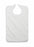 Medline Hook-and-Loop Terry Cloth Clothing Protectors - Terry Bib with Hook and Loop Strap, Adult, 10 oz., 18" x 30", White - MDTAB3B30WHI