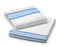 Medline Blue Striped Flannel Spread Blanket, Blended - Flannel Spread Blanket, White with Blue Stripe, 70" x 90", 2 lb. - MDTFB4B20BLU