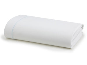 Medline PerforMAX Flat Sheets - PerforMax Flat Sheet, White with Light Blue Hem, 66" x 108", 2 doz. - MDTFS7S08