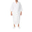 Medline Patient Robes - Square Waffle Weave Patient Robe, White, One Size Fits Most - MDTHR8W04WHD