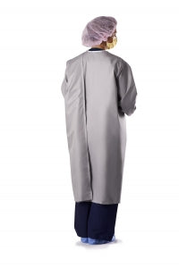 Medline Wrap-Around Reusable Isolation Gown - Three-Armhole Isolation Gown, Size 3XL, Gray - MDTISO3AHG3XL