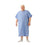Medline Hyperbaric Patient Gowns - 100% Cotton Hyperbaric Patient Gown, Blue, Size 3XL - MDTOG5RTSHPB
